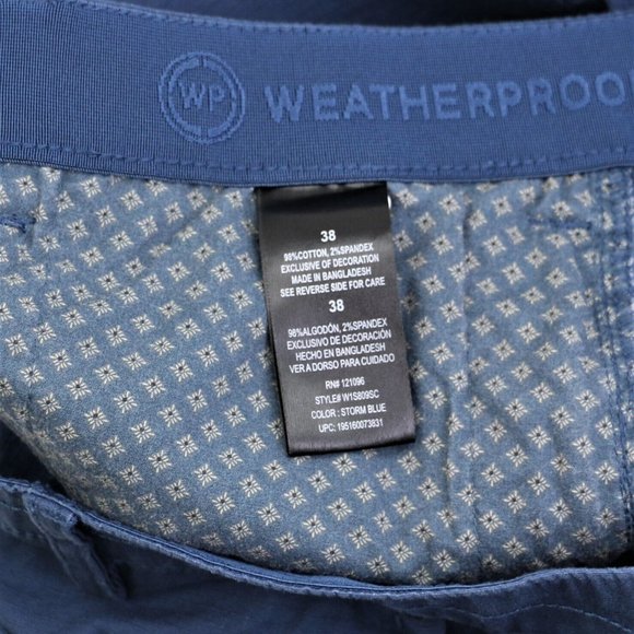 New Weatherproof  Size 44  Men's Ripstop Utility Shorts10" Inseam Storm Blue WP - Picture 8 of 12